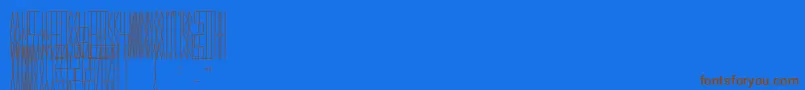 JmhCelaenoBook Font – Brown Fonts on Blue Background