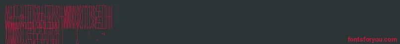 JmhCelaenoBook Font – Red Fonts on Black Background