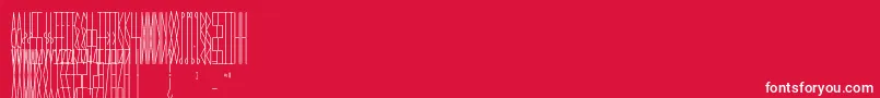 JmhCelaenoBook Font – White Fonts on Red Background