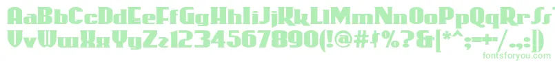 Rollercoaster Font – Green Fonts on White Background