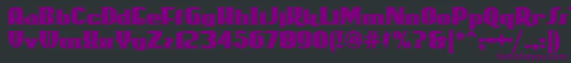 Rollercoaster Font – Purple Fonts on Black Background