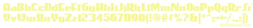 Rollercoaster Font – Yellow Fonts on White Background