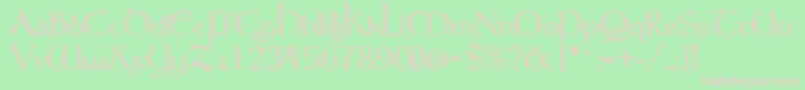 More about Tolkien Font Tolkien Font – Pink Fonts on Green Background