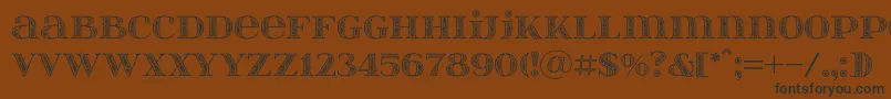 Itsadzokes02 Font – Black Fonts on Brown Background