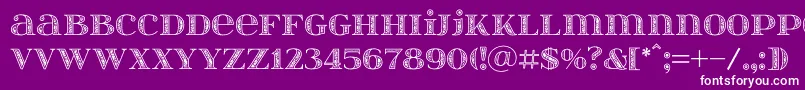 Itsadzokes02 Font – White Fonts on Purple Background