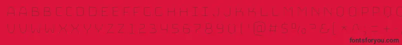 BungeeHairline Font – Black Fonts on Red Background