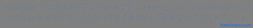 BungeeHairline Font – Blue Fonts on Gray Background