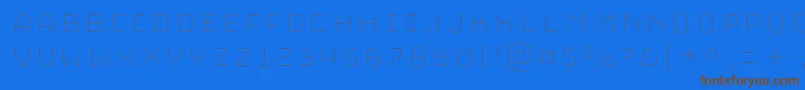 BungeeHairline Font – Brown Fonts on Blue Background
