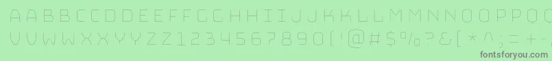 BungeeHairline Font – Gray Fonts on Green Background