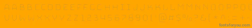 BungeeHairline Font – Gray Fonts on Orange Background
