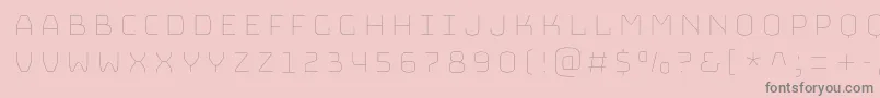 BungeeHairline Font – Gray Fonts on Pink Background