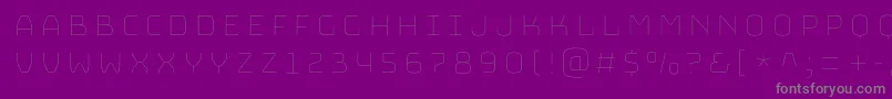 BungeeHairline Font – Gray Fonts on Purple Background