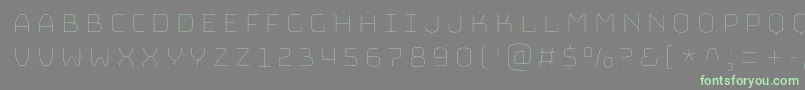 BungeeHairline Font – Green Fonts on Gray Background