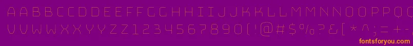 BungeeHairline Font – Orange Fonts on Purple Background