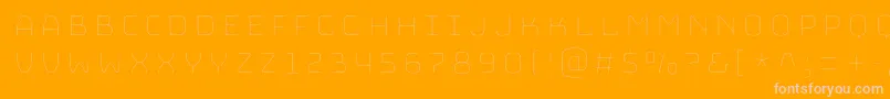 BungeeHairline Font – Pink Fonts on Orange Background