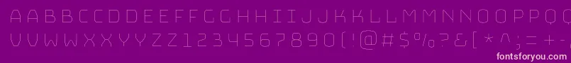 BungeeHairline Font – Pink Fonts on Purple Background
