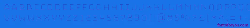 BungeeHairline Font – Purple Fonts on Blue Background