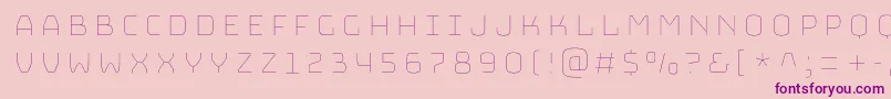 BungeeHairline Font – Purple Fonts on Pink Background