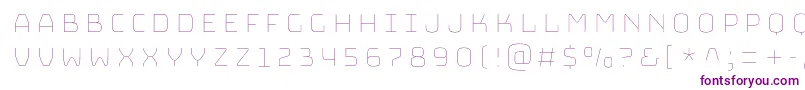 BungeeHairline Font – Purple Fonts on White Background