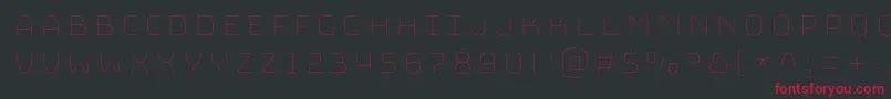 BungeeHairline Font – Red Fonts on Black Background