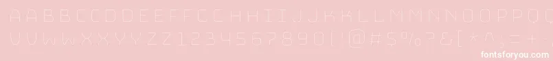 BungeeHairline Font – White Fonts on Pink Background