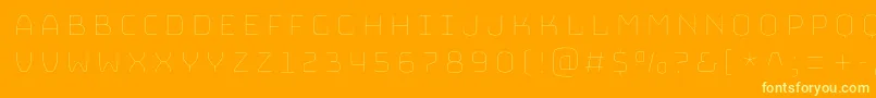 BungeeHairline Font – Yellow Fonts on Orange Background