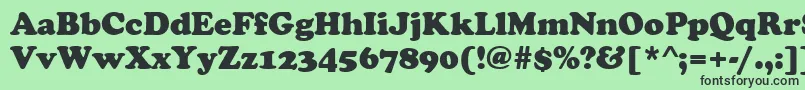 CooperBlack Font – Black Fonts on Green Background