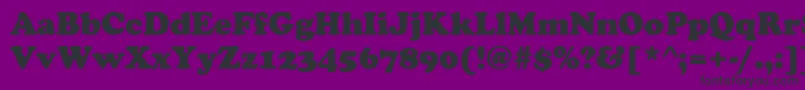CooperBlack Font – Black Fonts on Purple Background