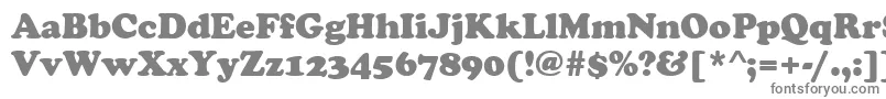 Шрифт CooperBlack – серые шрифты