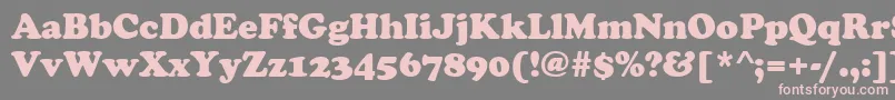 CooperBlack Font – Pink Fonts on Gray Background