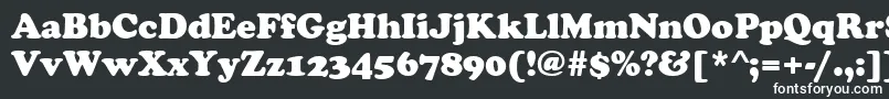 CooperBlack Font – White Fonts on Black Background