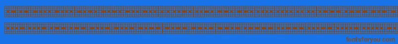 Шрифт Picmor – коричневые шрифты на синем фоне