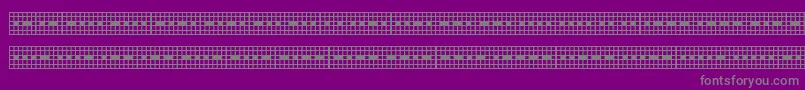 フォントPicmor – 紫の背景に灰色の文字