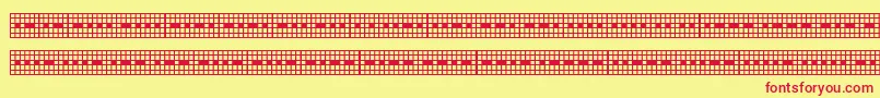 Picmor Font – Red Fonts on Yellow Background