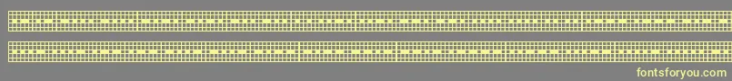 フォントPicmor – 黄色のフォント、灰色の背景