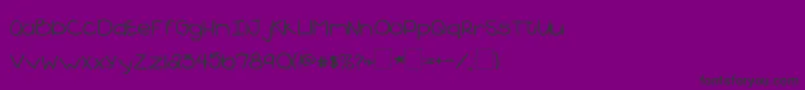 Police 2peasBlueberryPie – polices noires sur fond violet