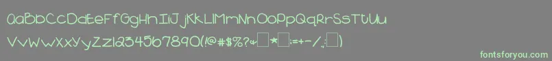 Más sobre la fuente 2peasBlueberryPie fuente 2peasBlueberryPie – Fuentes Verdes Sobre Fondo Gris