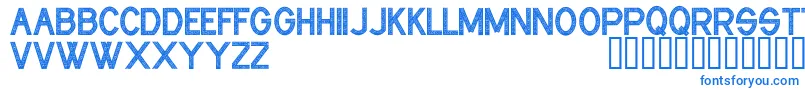 Шрифт CfindustrialfabricsRegular – синие шрифты