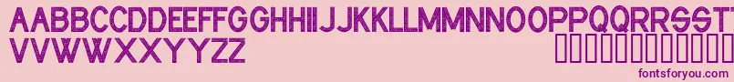 CfindustrialfabricsRegular Font – Purple Fonts on Pink Background