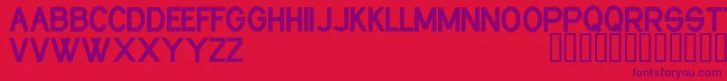 CfindustrialfabricsRegular Font – Purple Fonts on Red Background