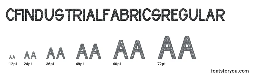 CfindustrialfabricsRegular Font Sizes
