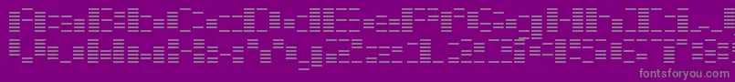 フォントOtoChou – 紫の背景に灰色の文字