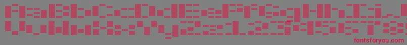 OtoChou Font – Red Fonts on Gray Background