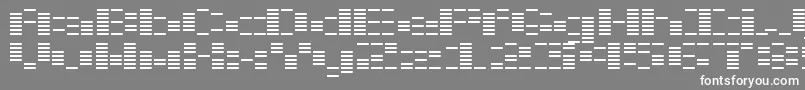 フォントOtoChou – 灰色の背景に白い文字