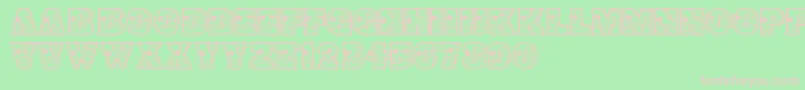 Prima Font – Pink Fonts on Green Background