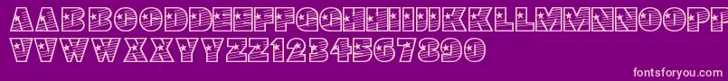 Weitere Informationen zur Prima-Schriftart Prima-Schriftart – Rosa Schriften auf violettem Hintergrund