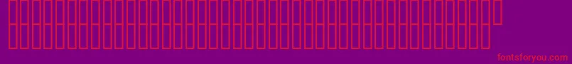 McsFarisyHorWave-fontti – punaiset fontit violetilla taustalla