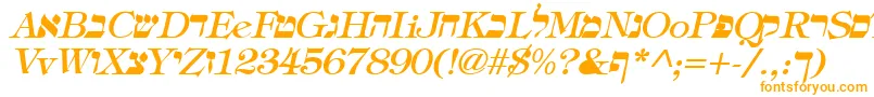 HebrewItalic Font – Orange Fonts