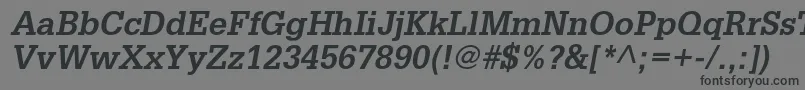 GlyphaltstdBoldoblique Font – Black Fonts on Gray Background
