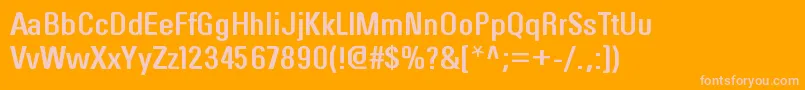 OrderrgBold Font – Pink Fonts on Orange Background